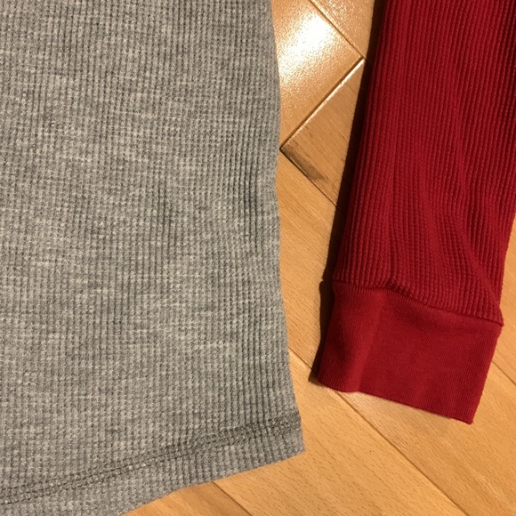 2 EUC Thermal-Knit Long Sleeve T-shirts - size L (10/12) - Picture 4 of 16